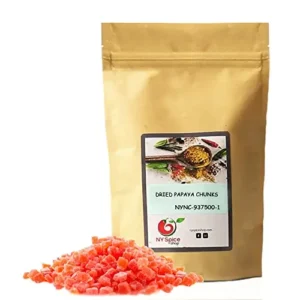 NY SPICE SHOP Dried Papaya Chunks – 80 Ounces Diced Papaya